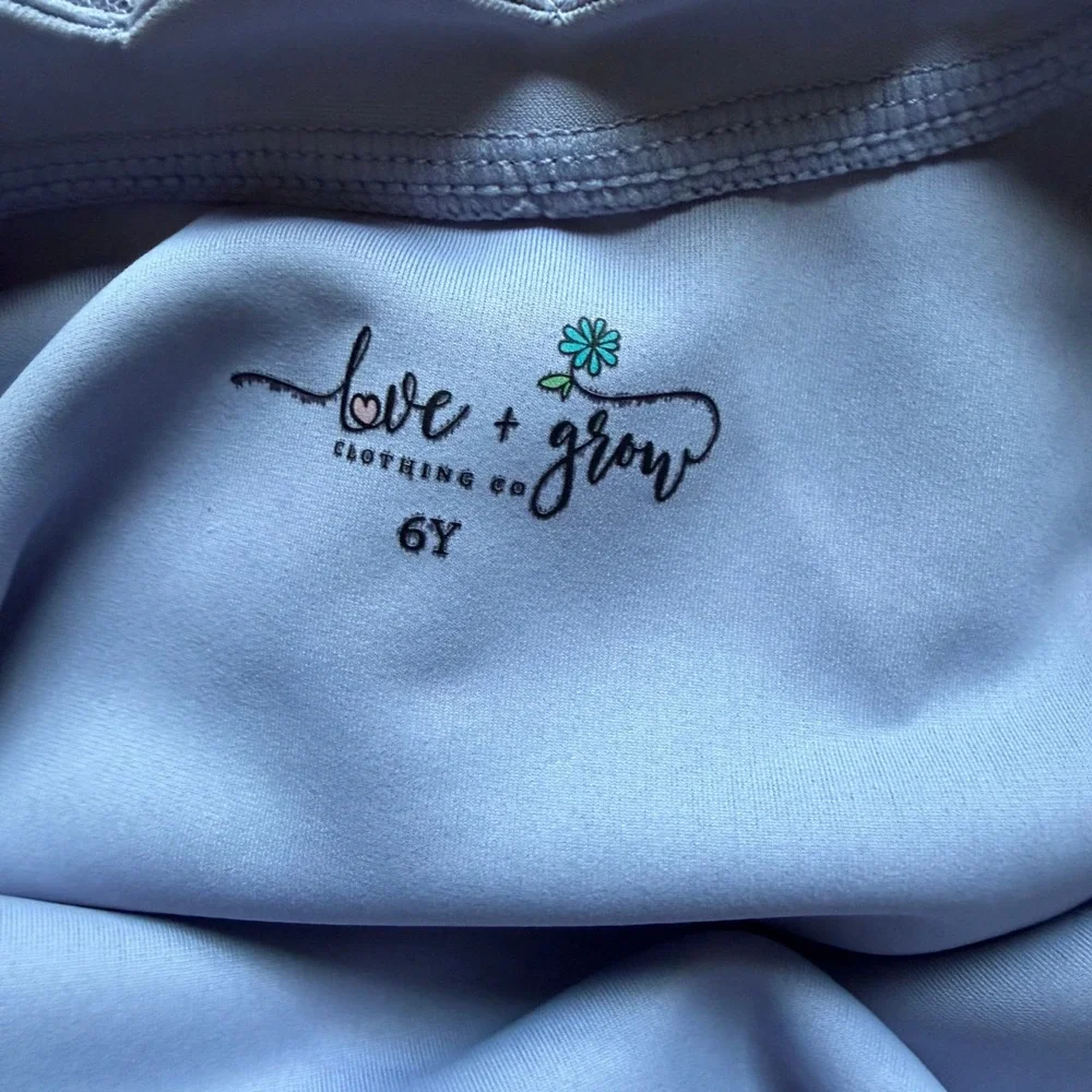 Love + Grow Clothing Co Tutu Athletic Dress 6Y Lavender Scalloped BalletCore